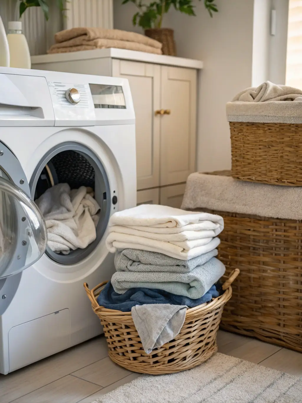 A dryer with a longer lifespan due to proper vent maintenance, showcasing its well-maintained condition.